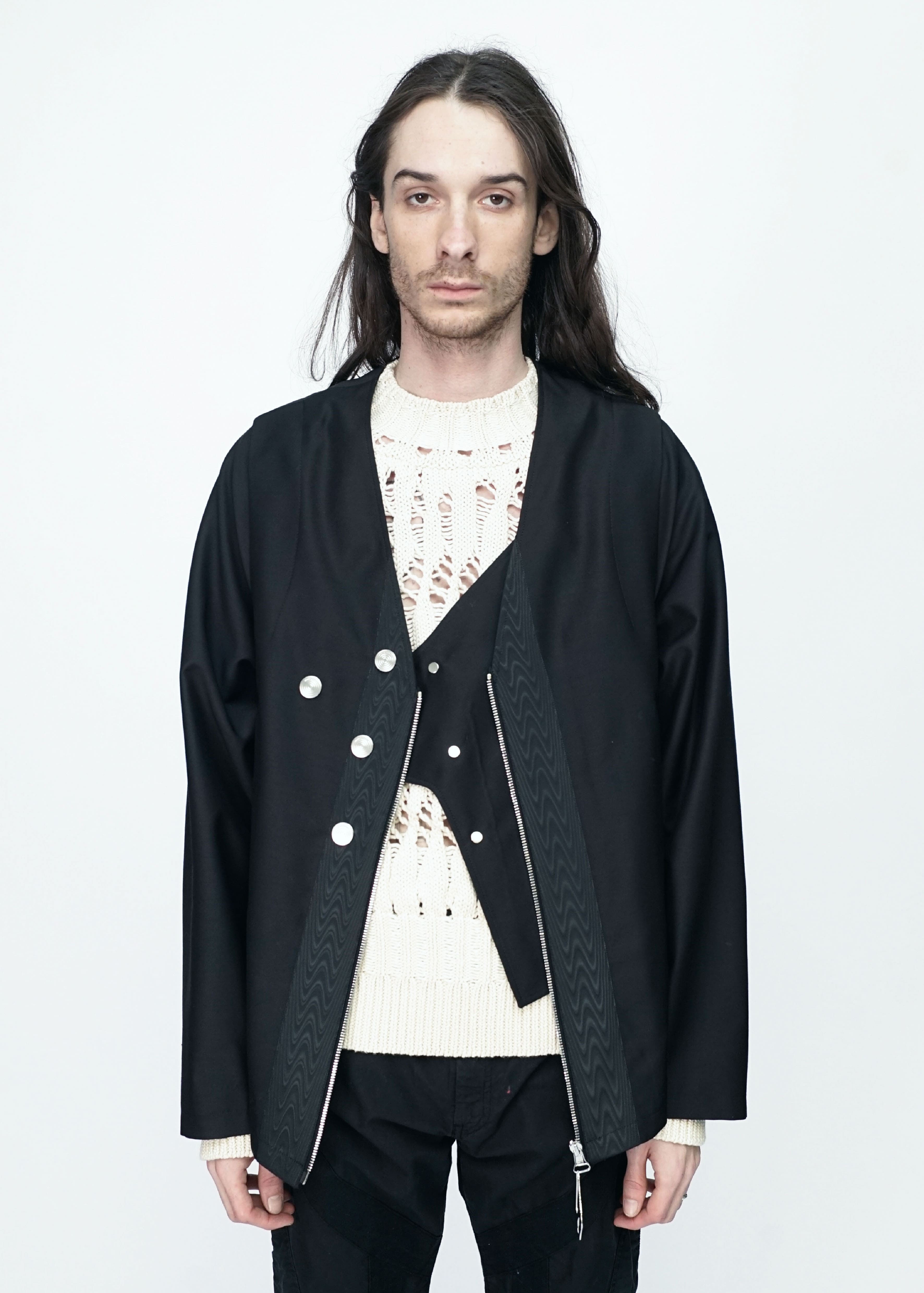 Namacheko “owa jacket”wool belted jacket