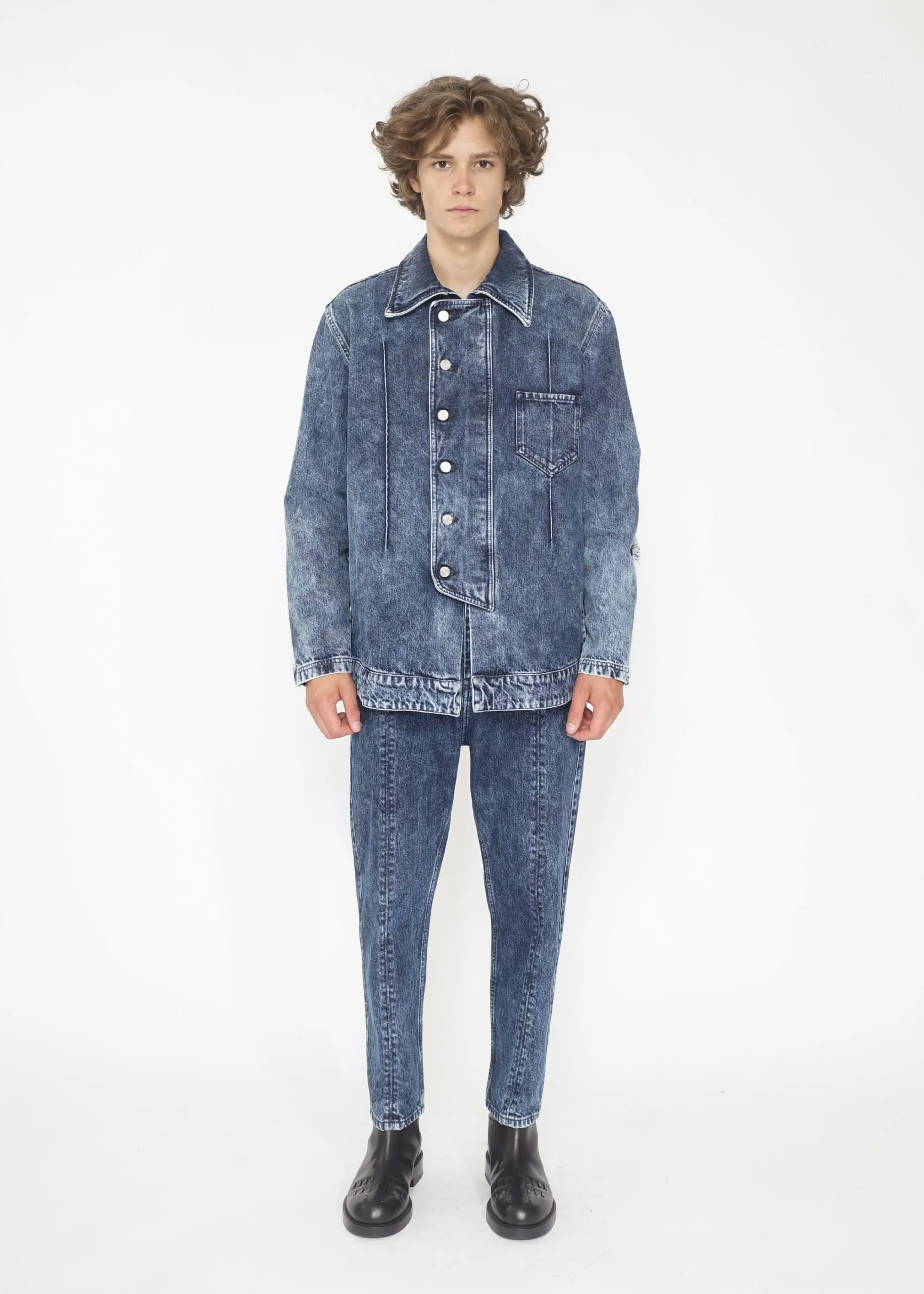 NAMACHEKO 21AW MANNI DENIM SHIRT - www.buyfromhill.com