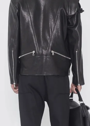 Namacheko AW23 Black Sine Leather Jacket