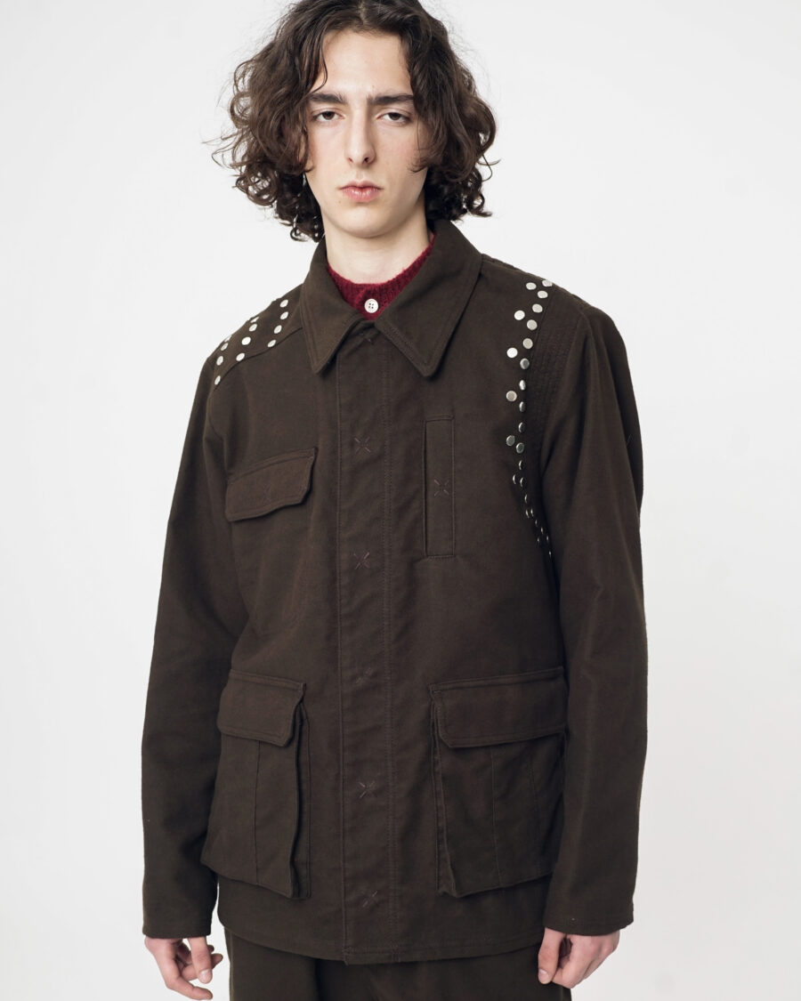 Braided Yoke Jacket - L