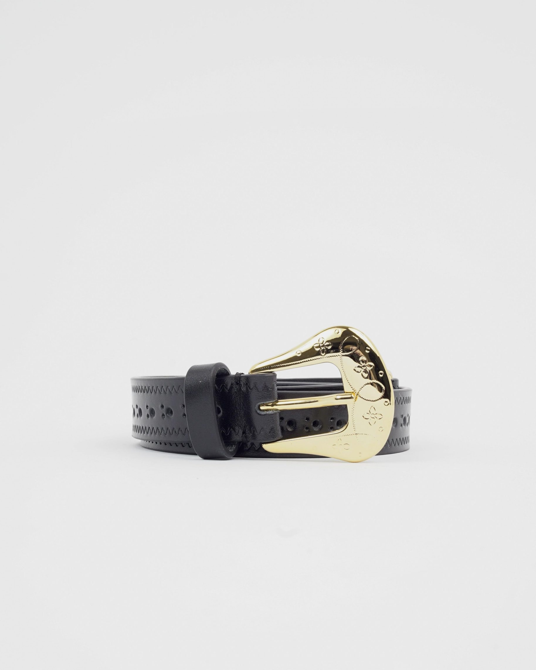 Namacheko Brogue Belt Gold