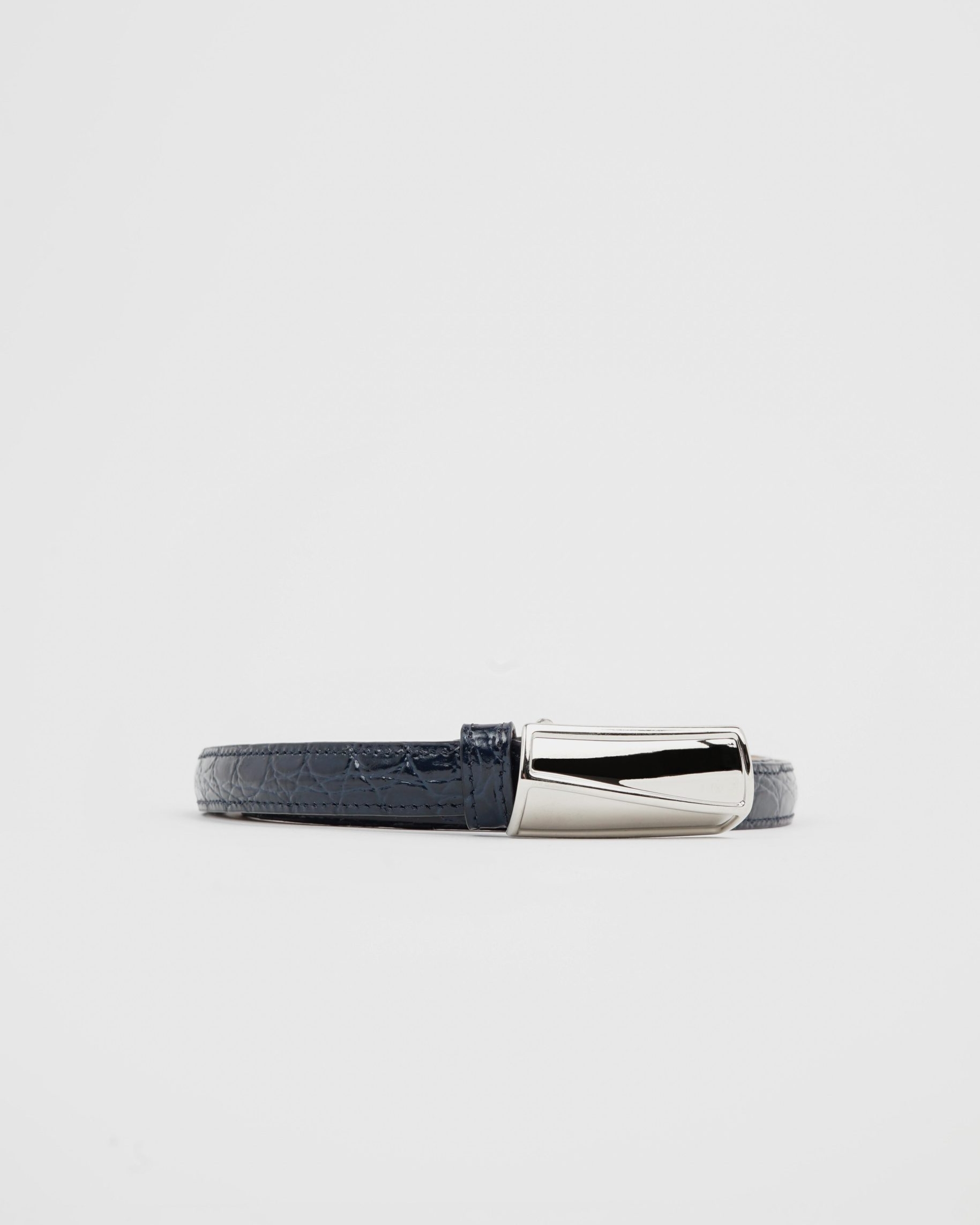 Namacheko Croco Belt Dark Sapphire