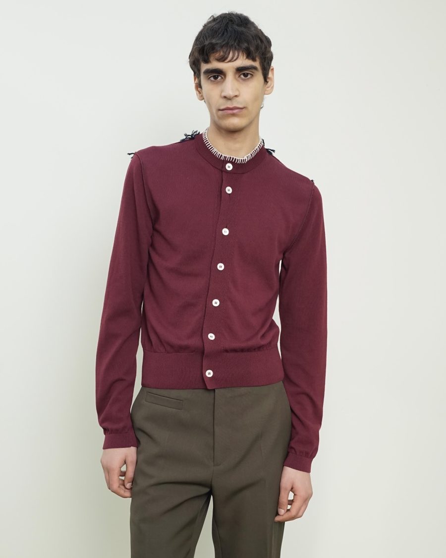 Lace Stitch Cardigan Knit - M